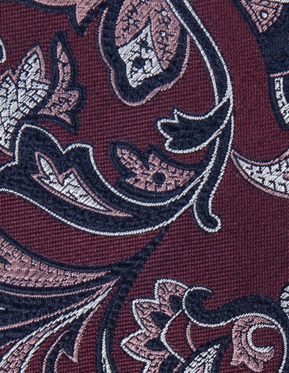 Paisley Silk Tie - Red | Abelard | Men's Accessories | Thirty 16 Williamstown