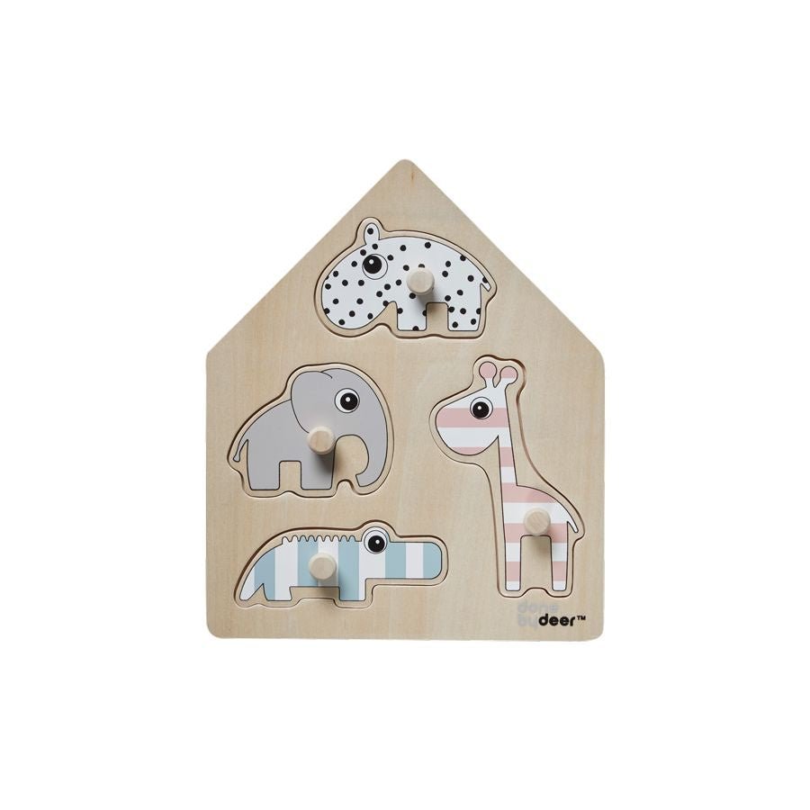 Peg Puzzle - Deer Friends 4 piece | Done By Deer | Toys | Thirty 16 Williamstown