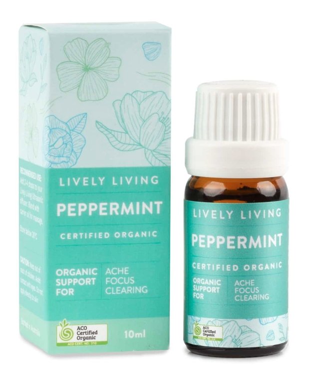 Peppermint Organic Oil 10ml | Lively Living | Vaporisers, Diffuser & Oils | Thirty 16 Williamstown