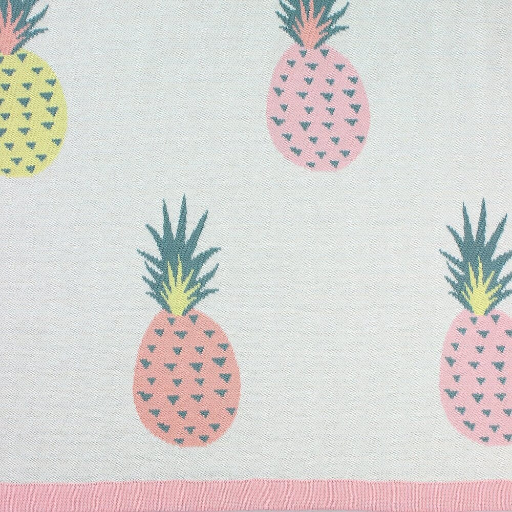 Pineapple Baby Blanket - Pink | DLUX | Bedding, Blankets & Swaddles | Thirty 16 Williamstown