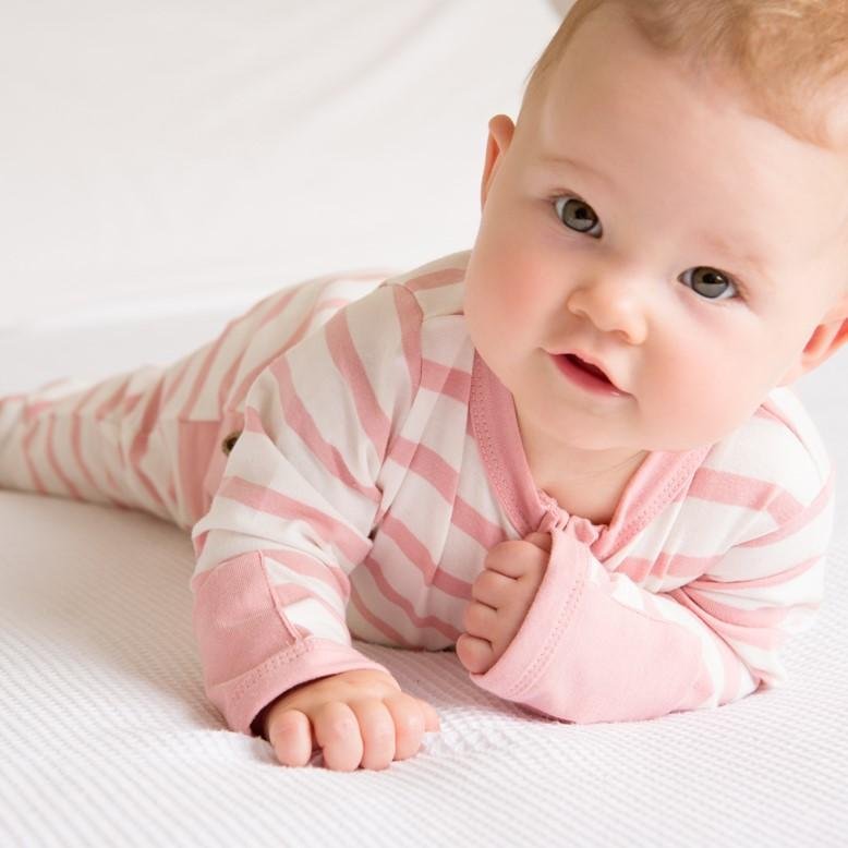 Pink Stripe Long Romper | Li'l Zippers | Baby & Toddler Growsuits & Rompers | Thirty 16 Williamstown