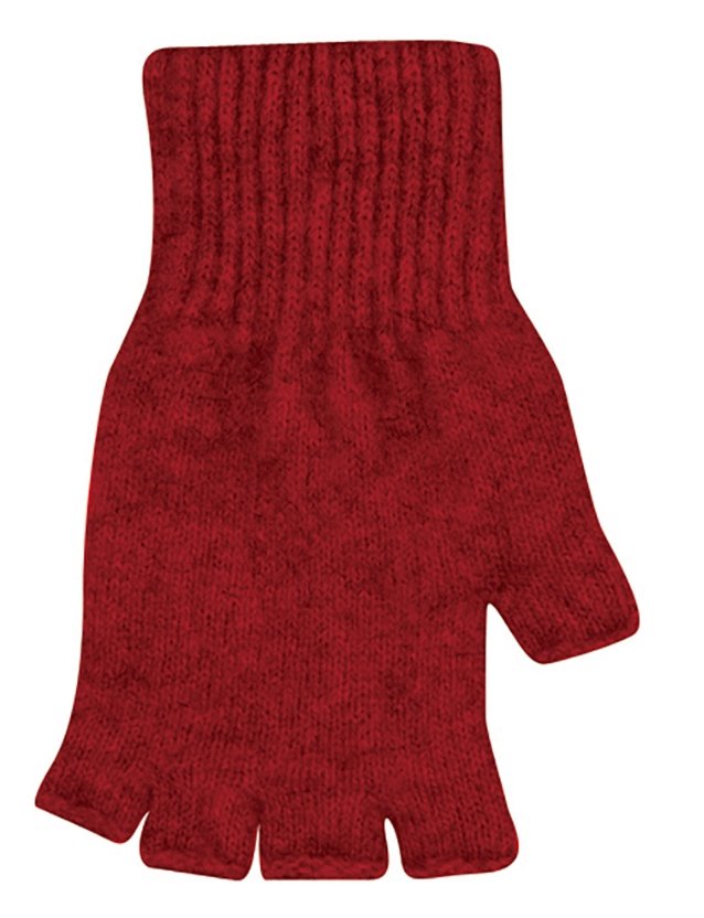 Plain Fingerless Gloves - Berry | Native World | Hats, Scarves & Gloves | Thirty 16 Williamstown