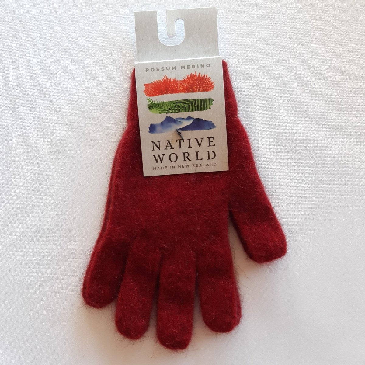 Plain Gloves - Berry | Native World | Hats, Scarves & Gloves | Thirty 16 Williamstown