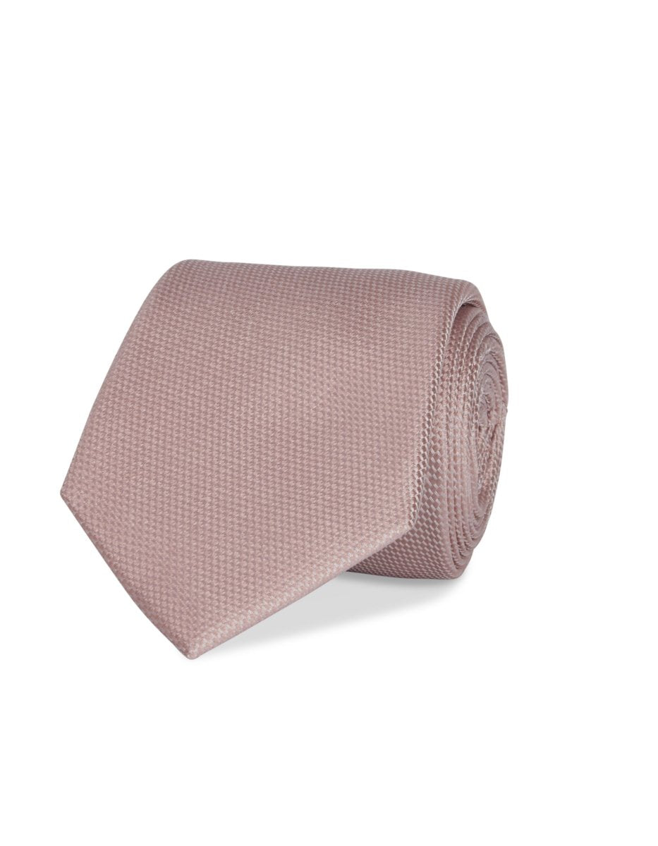 Plain Silk Tie - Blush | Abelard | Men's Accessories | Thirty 16 Williamstown