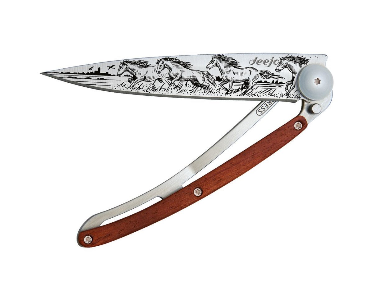 Pocket Knife 37g - Wild Horses Tattoo | Deejo | Pocket Knives | Thirty 16 Williamstown