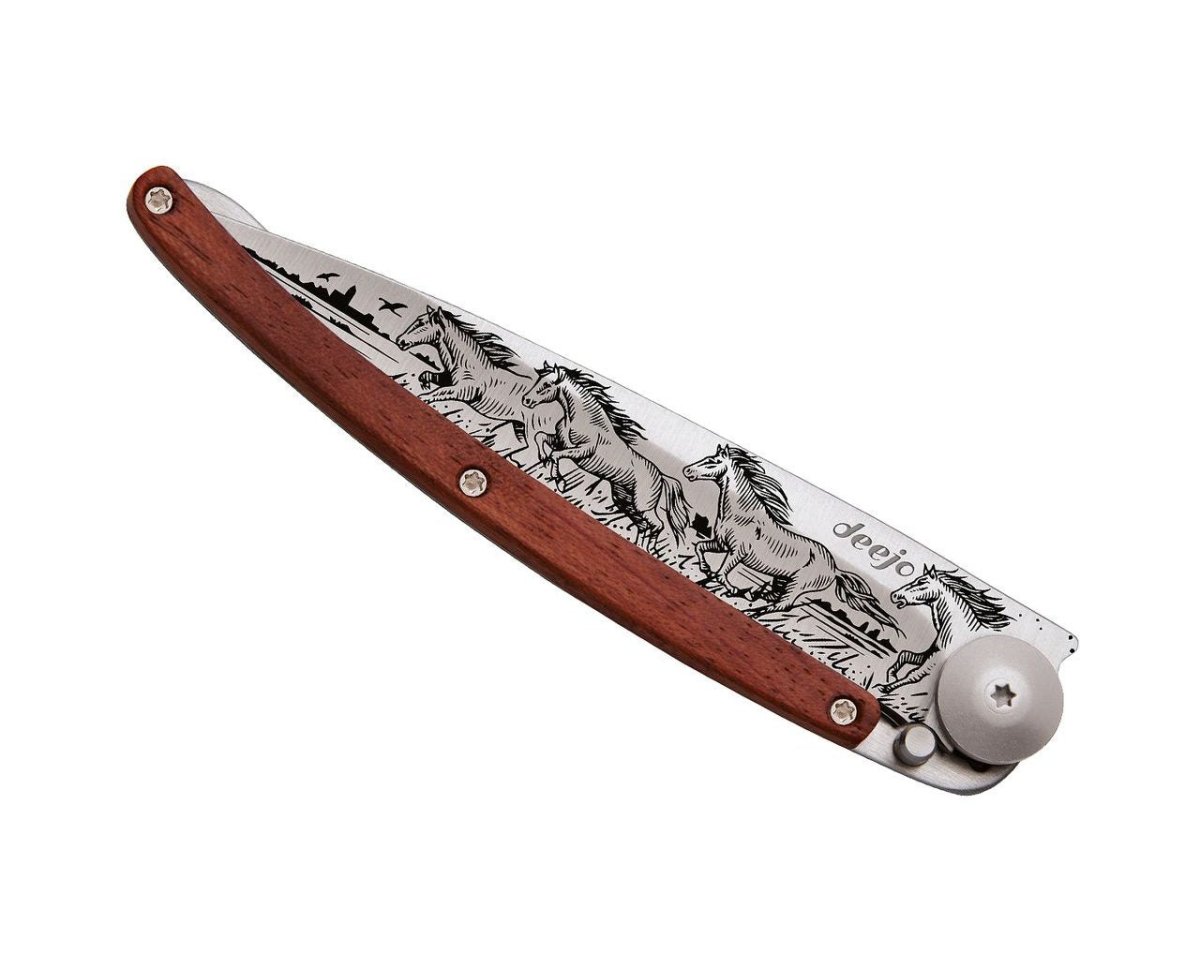 Pocket Knife 37g - Wild Horses Tattoo | Deejo | Pocket Knives | Thirty 16 Williamstown