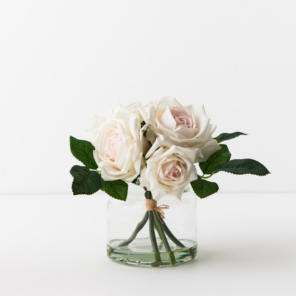 Rose Clara Mix in Vase - Ivory | Floral Interiors | Decorator | Thirty 16 Williamstown