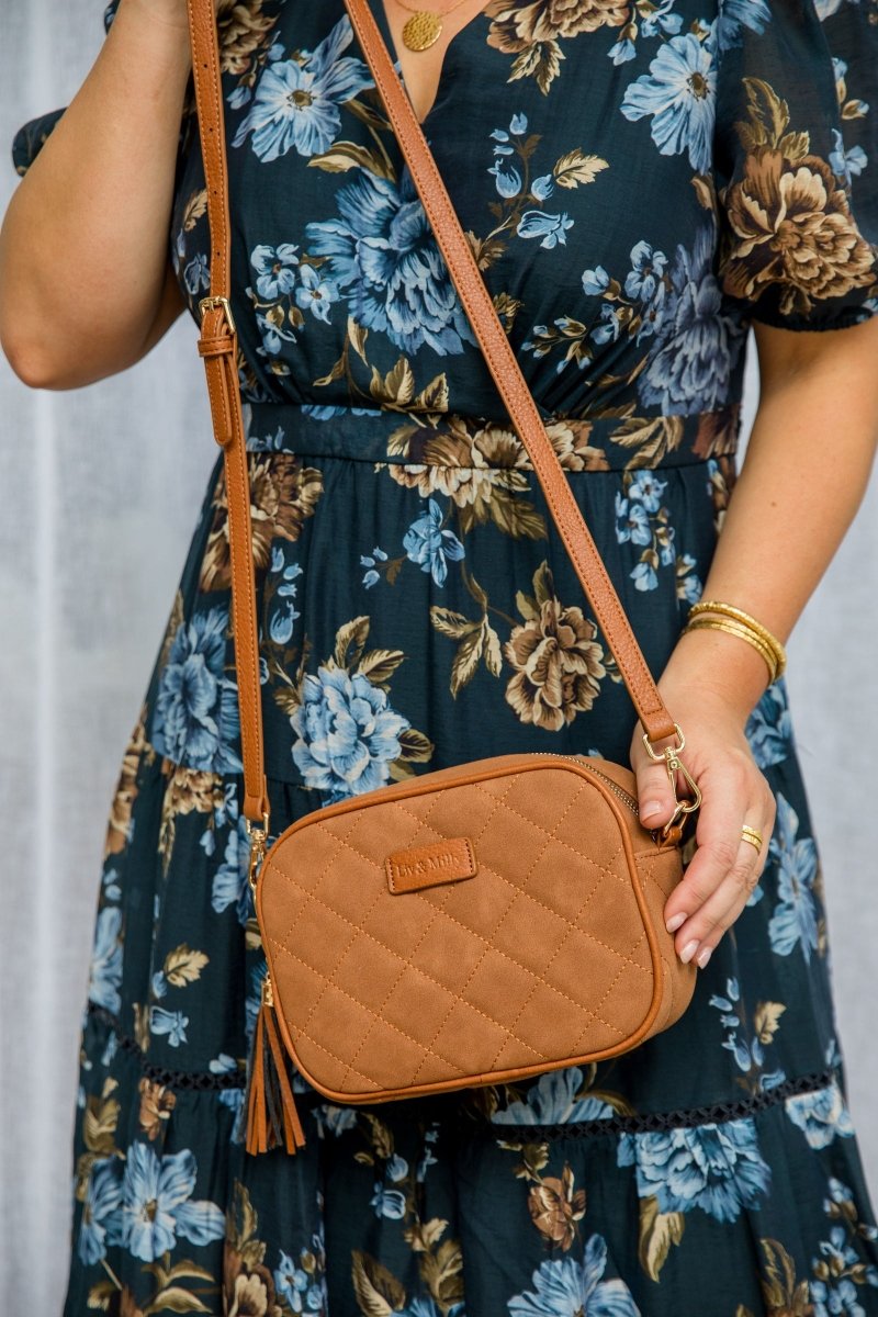 Sally Quilted - Tan Suede | Liv &amp; Milly | Women&#39;s Accessories | Thirty 16 Williamstown