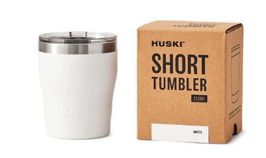 Short Tumbler 2.0 (250ml) - White | Huski | Travel Mugs & Drink Bottles | Thirty 16 Williamstown