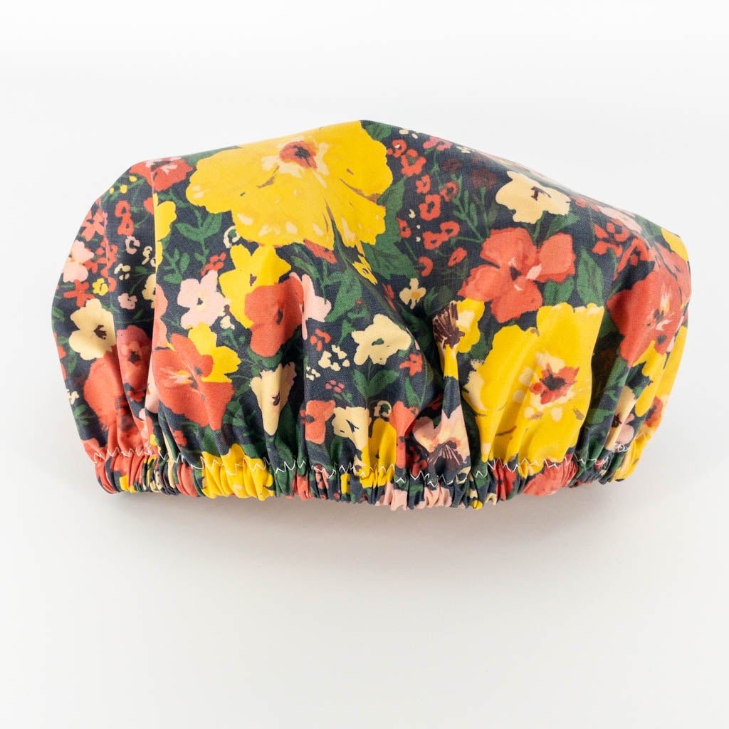 Shower Cap Garden Flowers The Laminated Cotton Shop Shower Caps