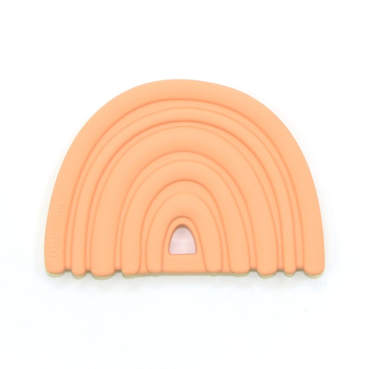 Silicone Rainbow Teether - Peach | O.B Designs | Comforters & Teethers | Thirty 16 Williamstown
