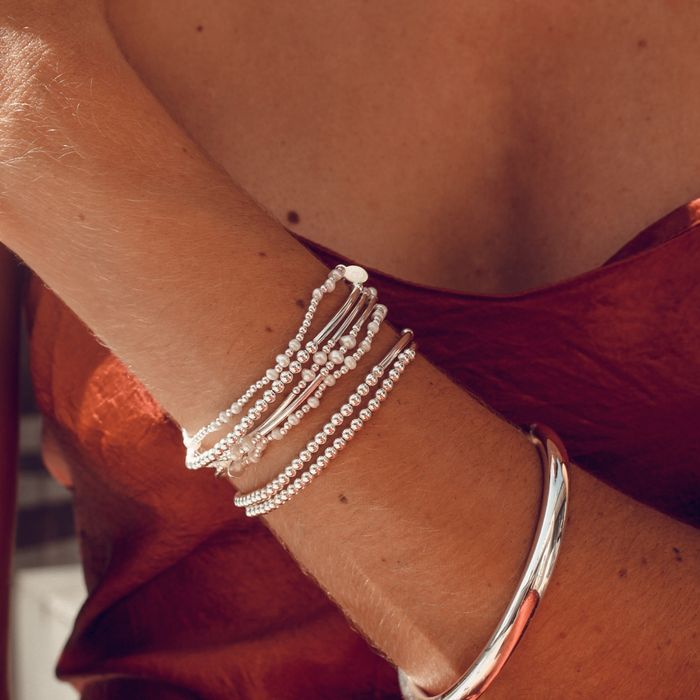 Silver 2 Pearl - Bracelet | Petals | Jewellery | Thirty 16 Williamstown