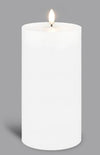 Single Wick Nordic White Pillar (7.8cm x 25.4cm) | Enjoy Living | Flameless Candles | Thirty 16 Williamstown