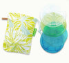 Slide On Wine Glass Coasters - Hibiscus Lime | Glass On The Grass | Picnic Accessories | Thirty 16 Williamstown