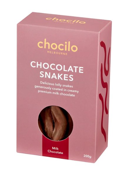 Snakes in Milk Chocolate Gift Box - 200g | Chocilo | Confectionery | Thirty 16 Williamstown