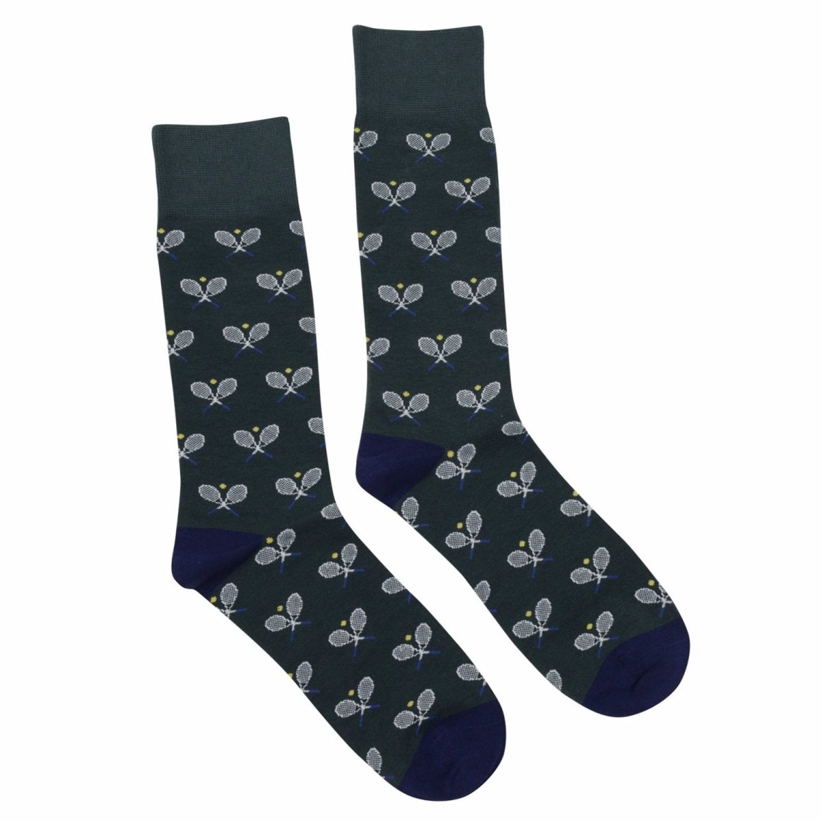Socks - Dark Green Tennis Racquets | Ortc | Hats, Scarves, Gloves, Boxers & Socks | Thirty 16 Williamstown