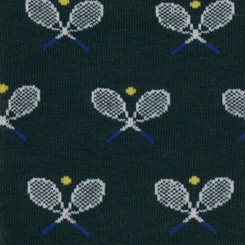 Socks - Dark Green Tennis Racquets | Ortc | Hats, Scarves, Gloves, Boxers & Socks | Thirty 16 Williamstown