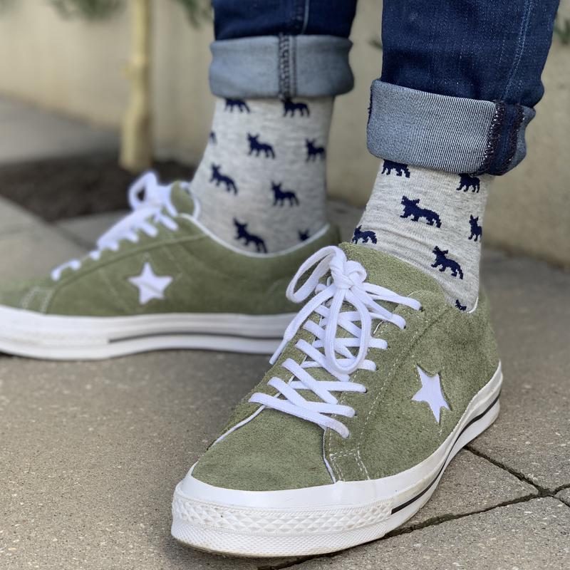 Socks - Grey Frenchies | Ortc | Hats, Scarves, Gloves, Boxers &amp; Socks | Thirty 16 Williamstown