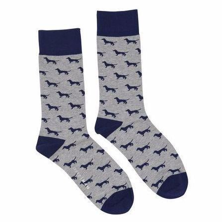 Socks - Grey & Navy Dachies | Ortc | Hats, Scarves, Gloves, Boxers & Socks | Thirty 16 Williamstown