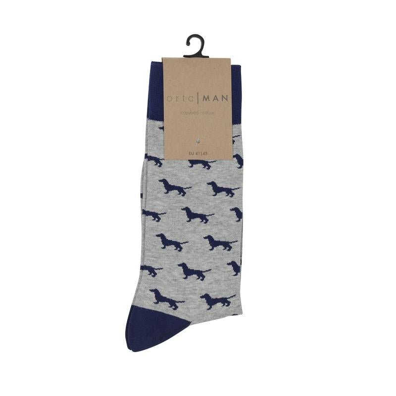 Socks - Grey & Navy Dachies | Ortc | Hats, Scarves, Gloves, Boxers & Socks | Thirty 16 Williamstown