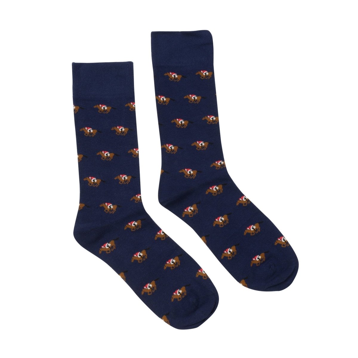 Socks - Navy Racehorses | Ortc | Hats, Scarves, Gloves, Boxers & Socks | Thirty 16 Williamstown