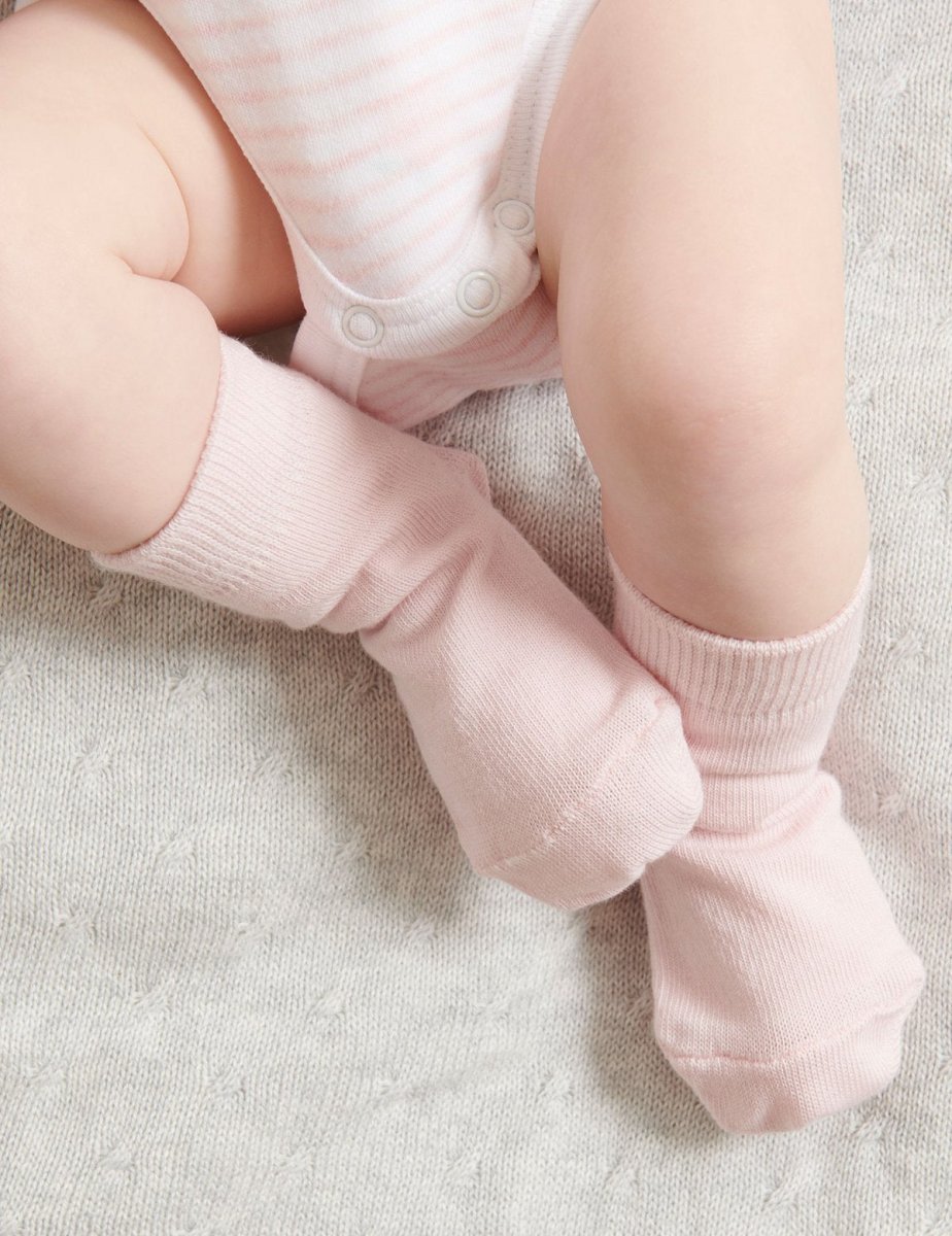 Socks Pack - Pale Pink | Purebaby | Baby & Toddler Socks & Tights | Thirty 16 Williamstown