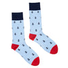 Socks - Pale Stripe Anchors | Ortc | Hats, Scarves, Gloves, Boxers &amp; Socks | Thirty 16 Williamstown