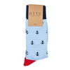 Socks - Pale Stripe Anchors | Ortc | Hats, Scarves, Gloves, Boxers &amp; Socks | Thirty 16 Williamstown