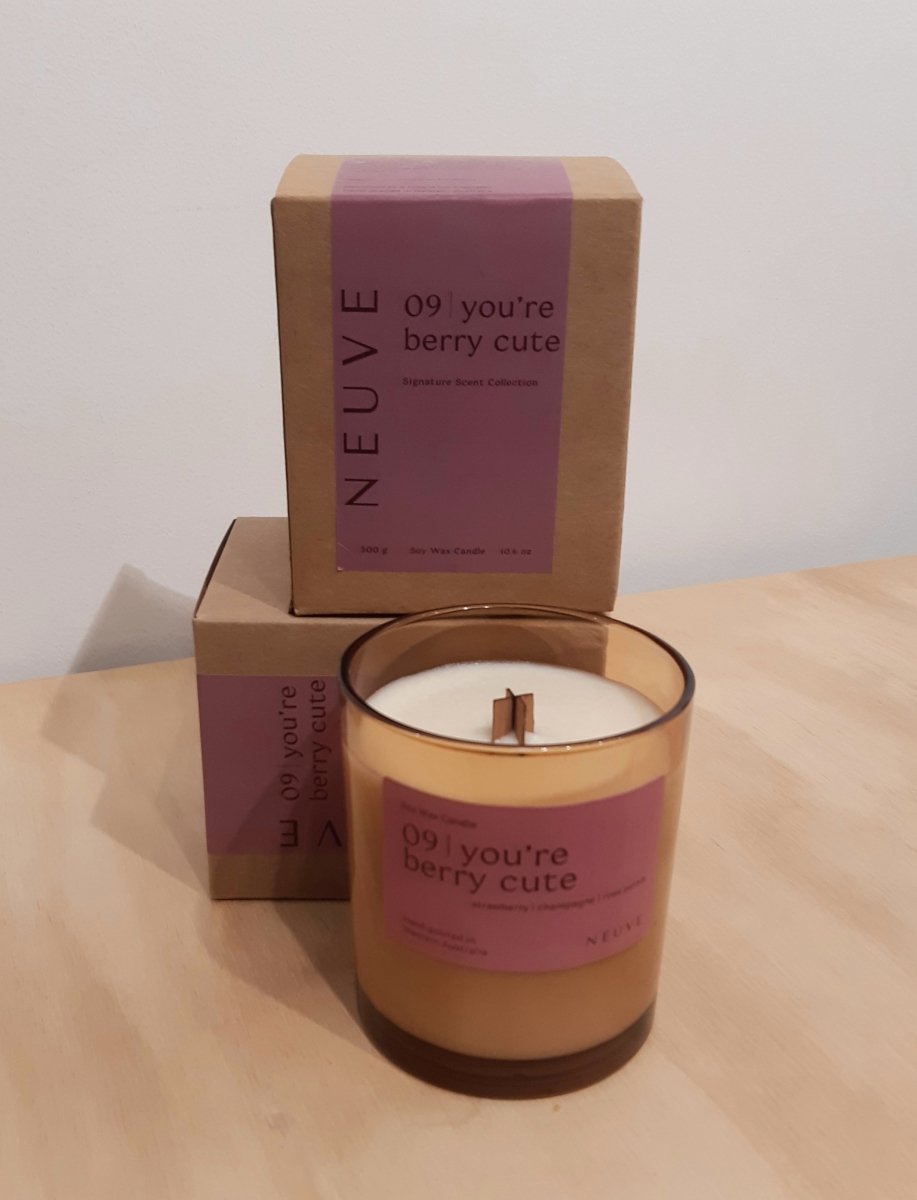 Soy Candle - 09 you&#39;re berry cute | Neuve | Home Fragrances | Thirty 16 Williamstown