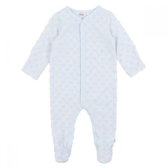 Spot Layette Romper - Blue | Bebe White Label | Baby &amp; Toddler Growsuits &amp; Rompers | Thirty 16 Williamstown