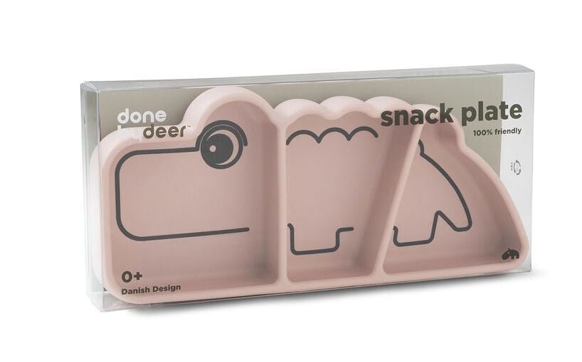 Stick & Stay Silicone Plate - Croco Powder | Done By Deer | Children's Dinnerware | Thirty 16 Williamstown