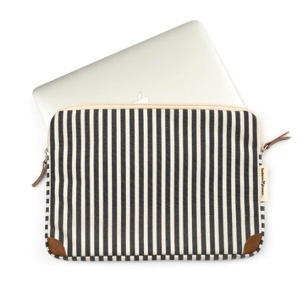 The Laptop Sleeve - Laurens Navy Stripe | Business & Pleasure Co | Beach Collections | Thirty 16 Williamstown