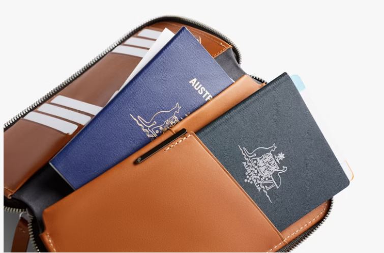 Travel Folio (2nd Edition) - Caramel | Bellroy | Travel Wallets &amp; Accessories | Thirty 16 Williamstown