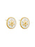 White Enamel Flower Disc Earrings | Tiger Tree | Jewellery | Thirty 16 Williamstown
