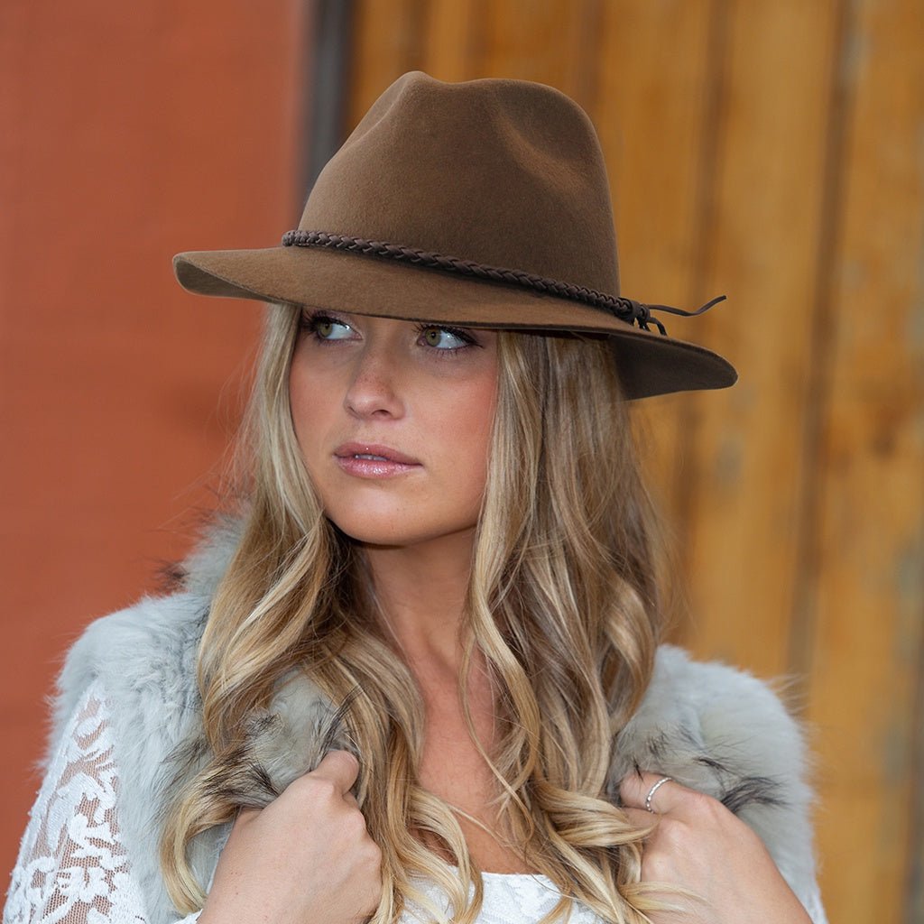 Willow Fedora Wool Felt Hat - Chocolate | Autumn Daze | Winter Hats | Thirty 16 Williamstown