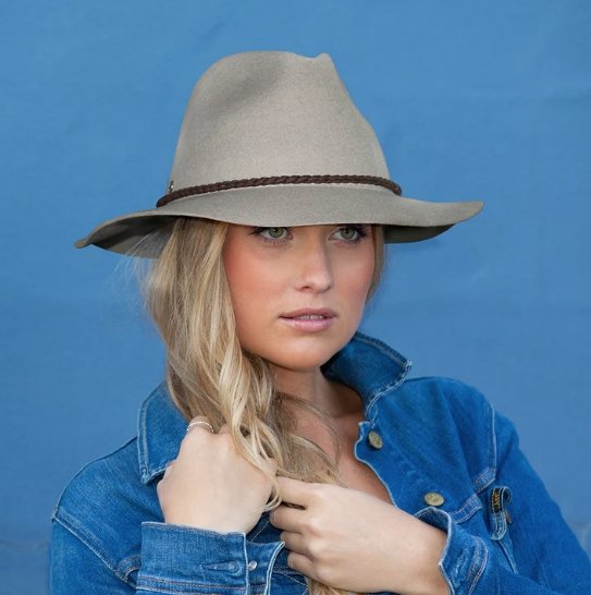 Willow Fedora Wool Felt Hat - LT Grey | Autumn Daze | Winter Hats | Thirty 16 Williamstown