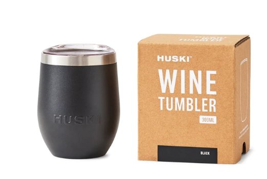Wine Tumbler (300ml) - Black | Huski | Travel Mugs & Drink Bottles | Thirty 16 Williamstown