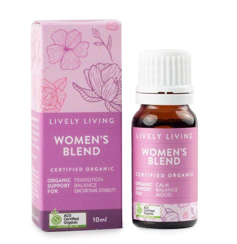 Women's Blend Organic Oil Blend 10ml | Lively Living | Vaporisers, Diffuser & Oils | Thirty 16 Williamstown