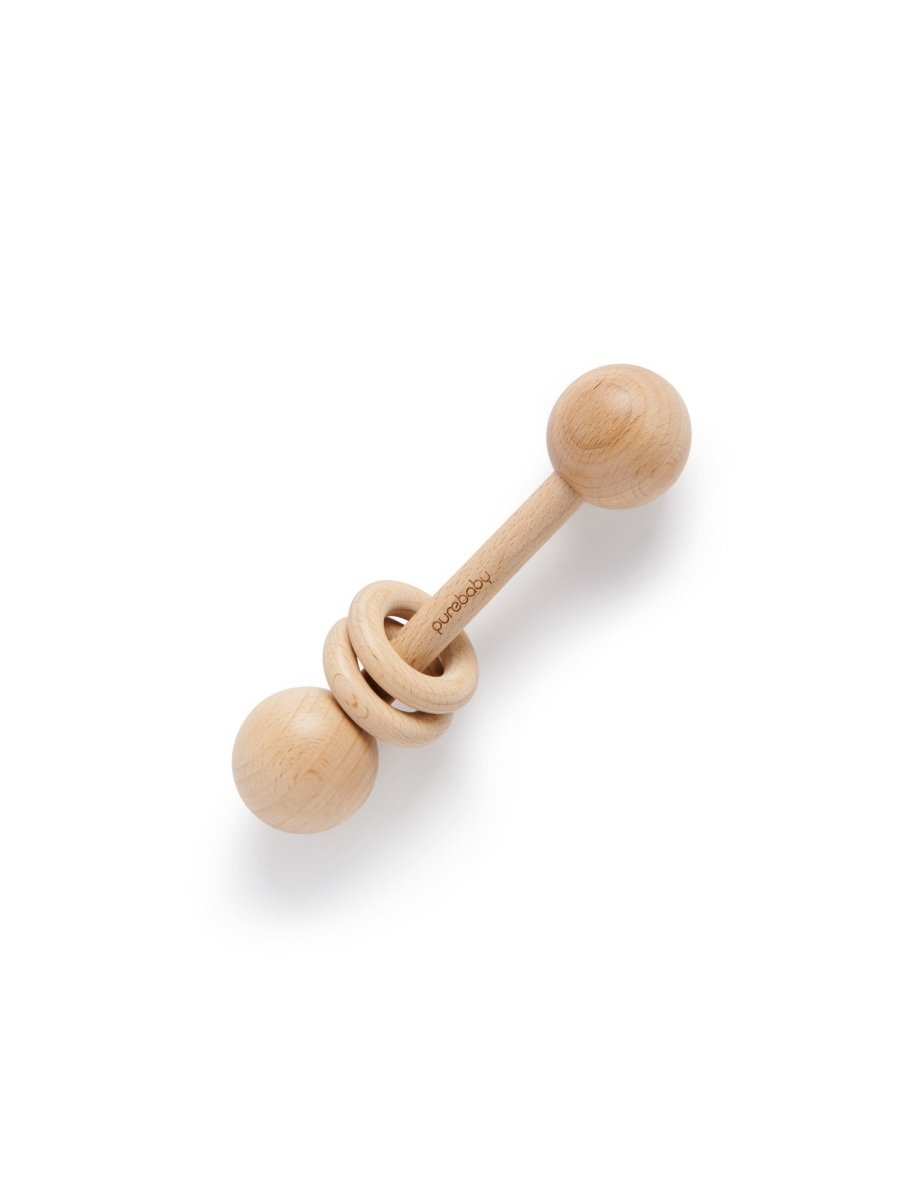Wooden Rattle | Purebaby | Comforters &amp; Teethers | Thirty 16 Williamstown
