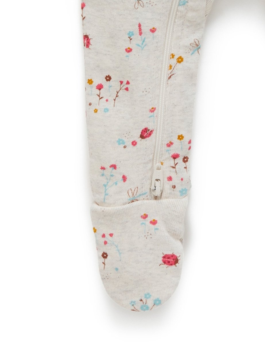 Zip Growsuit - Lady Bird | Purebaby | Baby &amp; Toddler Growsuits &amp; Rompers | Thirty 16 Williamstown