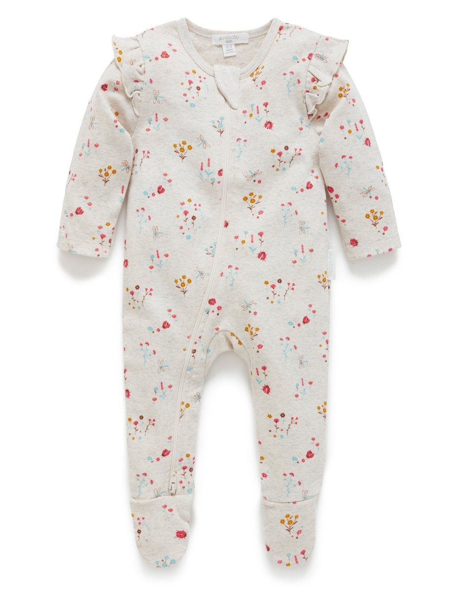 Zip Growsuit - Lady Bird | Purebaby | Baby & Toddler Growsuits & Rompers | Thirty 16 Williamstown