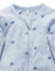 Zip Growsuit - Leaf Pale Blue | Purebaby | Baby & Toddler Growsuits & Rompers | Thirty 16 Williamstown