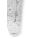 Zip Growsuit - Leaf Pale Grey | Purebaby | Baby &amp; Toddler Growsuits &amp; Rompers | Thirty 16 Williamstown