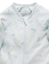 Zip Growsuit - Mint Eucalyptus | Purebaby | Baby &amp; Toddler Growsuits &amp; Rompers | Thirty 16 Williamstown