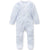 Zip Growsuit - Stripe Pale Blue Melange | Purebaby | Baby & Toddler Growsuits & Rompers | Thirty 16 Williamstown