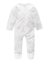 Zip Growsuit - Tree Pale Pink | Purebaby | Baby &amp; Toddler Growsuits &amp; Rompers | Thirty 16 Williamstown