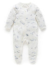 Zip Growsuit - Vanilla Nautical | Purebaby | Baby &amp; Toddler Growsuits &amp; Rompers | Thirty 16 Williamstown